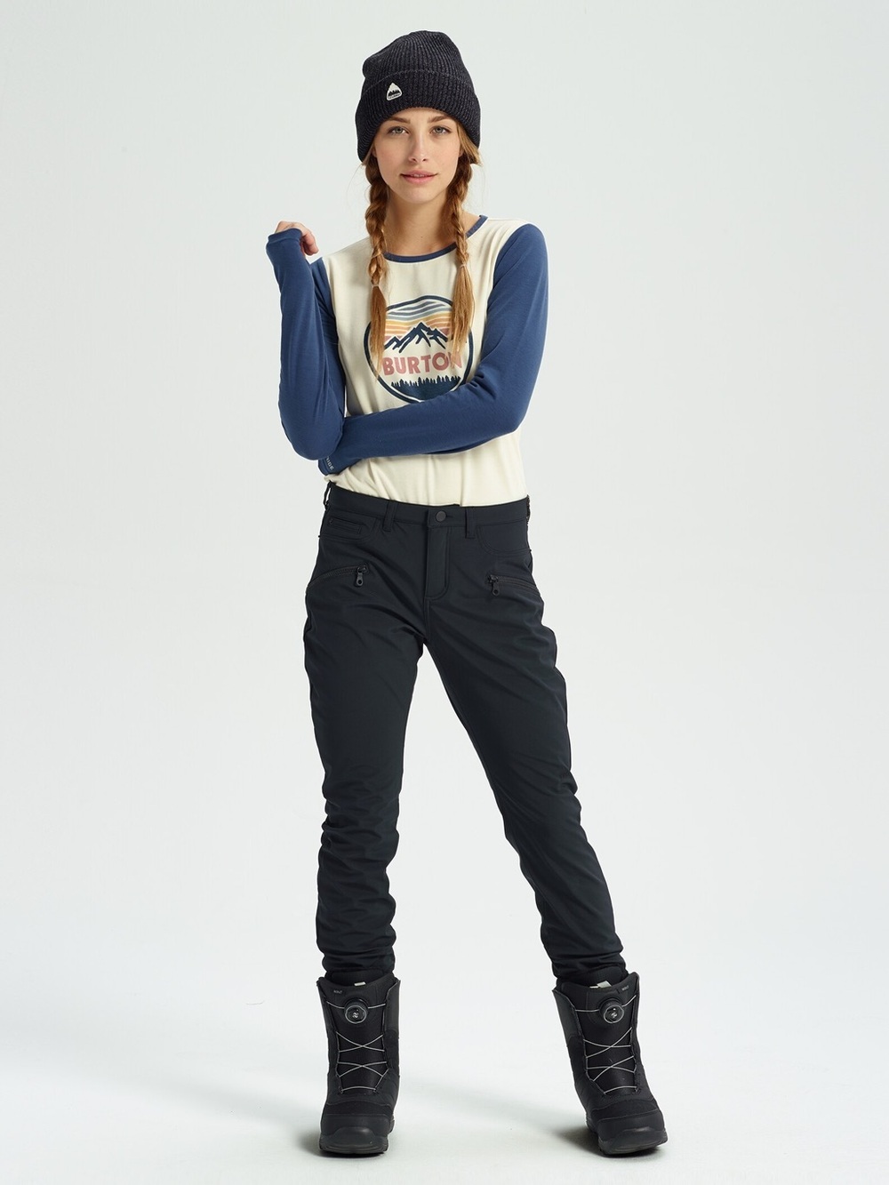Burton Women’s Ivy Under-Boot Pants in True Black Size Small